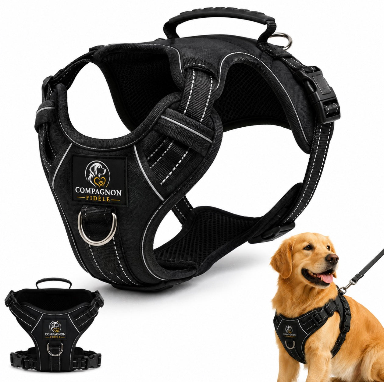 🐶 Harnais Anti-Traction™ – Compagnon Fidèle